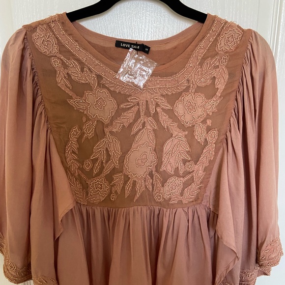 Love Sam Embroidered/Beaded Top - Picture 1 of 11